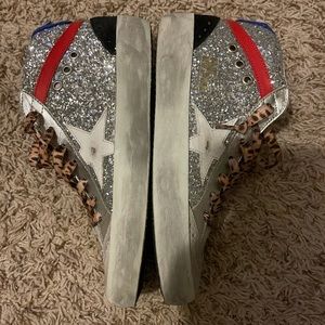 Golden goose mid star glitter sneaker